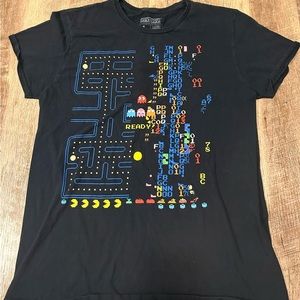Pac Man X Loot Crate Mens Short Sleeve Graphic Tee Size L Black